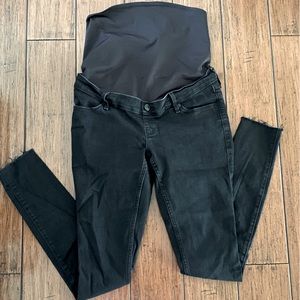 Black Stretch Maternity Jeans Abercrombie and Fitch Size 4 Tall 27